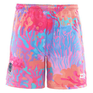 2025 Fiji Bati Mens Gym Shorts - Coral