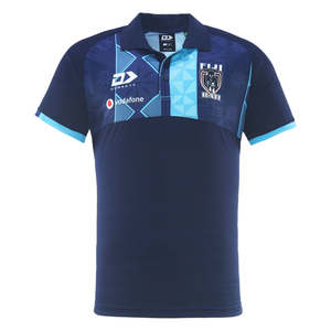 Fiji Bati Rugby League: 2025 Fiji Bati Mens Media Polo - Navy
