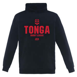 2025 Tonga Rugby League Mens Pullover Hoodie - Black