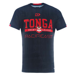 2025 Tonga Rugby League Mens Coaches Tee - black