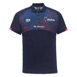 2025 Tasman Mako Mens Media Polo - Navy