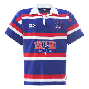 Npc Range: 2026 Tasman Mako Rugby Adults Retro Polycotton Jersey