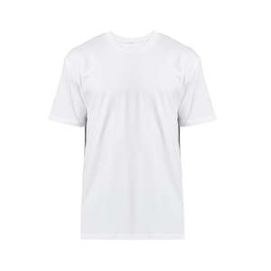DS Adult White Cotton Tee