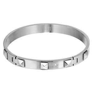 Bracelets: Studdy Shiny Silver