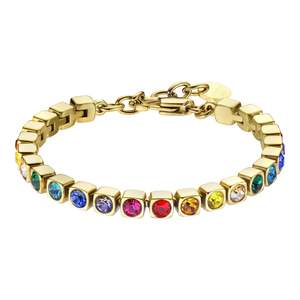 Cory Gold Tennis Bracelet - Rainbow