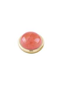 Toppers: Sence Gold Interchangeable Ring Topper - Coral