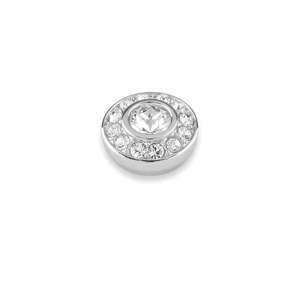Toppers: Emotion Shiny Silver Interchangeable Ring Topper - Crystal