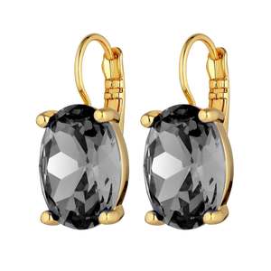 Must Haves: Chantal Gold Earrings - Grey