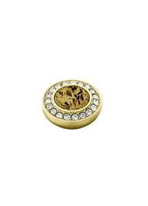 Grace Gold Interchangeable Ring Topper - Golden / Crystal