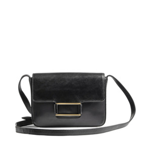 Noelle Crossbody Bag, Antique, Black w/Brushed Gold