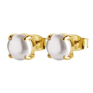Mitzi Gold Pearl Earrings