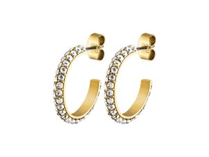 Hosta Gold Hoops Earrings