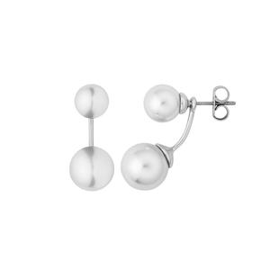 Dee Shiny Silver Earrings