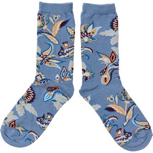 Socks: Paisley Socks, Blue