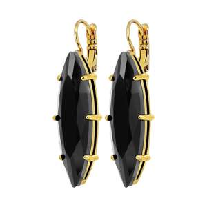 Kalay Gold Earrings - Black