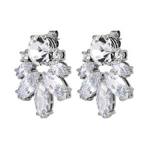 Wedding Jewellery Collection: Drago Shiny Silver Earrings