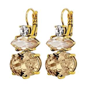 Wedding Jewellery Collection: Parsana Gold Earrings - Golden