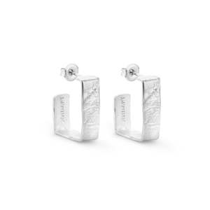 Hoops: Lignis Silver Hoops Medium