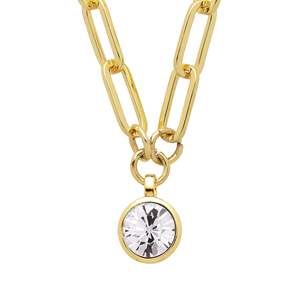 Lisanna Gold Necklace - Crystal