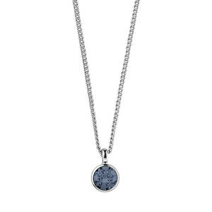 True Blue: Ette Shiny Silver Necklace - Sky Blue