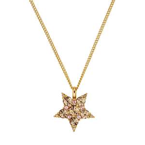 Peach Fuzz: Lyra Gold Necklace - Golden