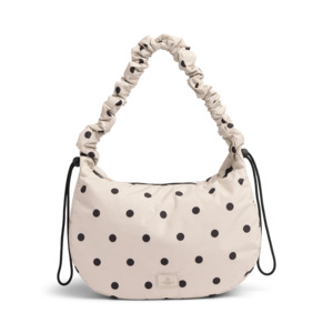 Ground Bag, Recycled, Polka Dot, Creme