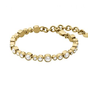 Barbiecore Pink: Teresia Gold Tennis Bracelet