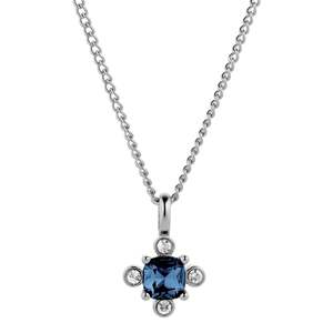 Dyrberg Kern: 🎁 Rimini Shiny Silver Necklace - Royal Blue (100% off)