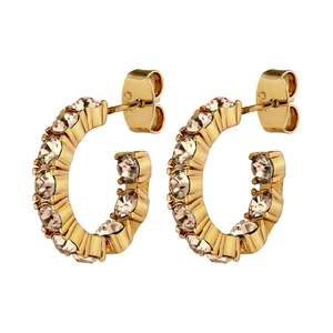 Dyrberg Kern Aw24: Raquel Gold Earrings - Golden