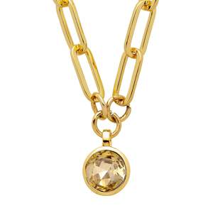Dyrberg Kern Nz New Collection24: Lisanna Gold Necklace - Golden