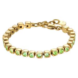 Cory Gold Bracelet - Light Green