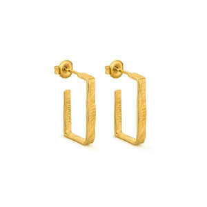 Lignis Gold Thin Hoops Medium