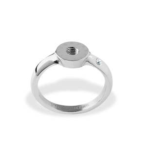 Compliments Interchangeable Rings: Ring 6 Shiny Silver Compliments Ring
