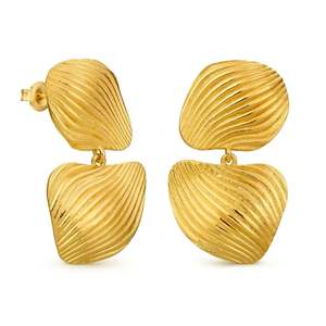 Onaria Double Golden Earrings