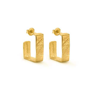 All Earrings: Lignis Gold Hoops Medium