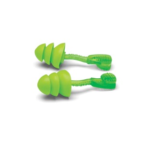 Moldex: Moldex Glide® Trio Reusable Earplugs with Optional Cord (SLC80 26dB, Class 5)