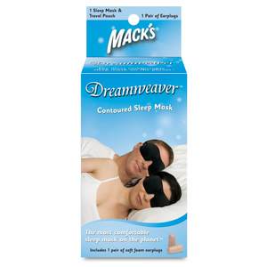 Sleeping Mask: Macks Dreamweaver Contoured Sleep Mask w/ Ear Plugs