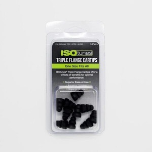 Tips: ISOtunes Replacement Triple Flange Silicone Tips (5 pairs)