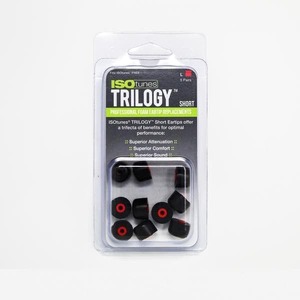 Tips: ISOtunes TRILOGY™ Replacement Short Foam Tips (5 pairs)