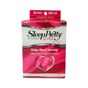 Hearos Sleep Pretty in Pink Ear Plugs (NRR 32 | 56 Pairs)