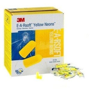 Box - 3M™ EARsoft™ Yellow Neon Regular Uncorded Ear Plugs (200 Pairs | SLC80&hellip;