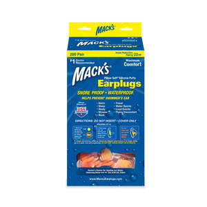 Macks Kids Size Moldable Soft Silicone Ear Plugs (200 Pair Dispenser)