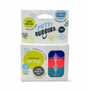 Putty Buddies™ Original Swimming Ear Plugs for Kids (3 Pair Pack)