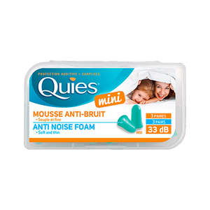 Quies: Quies MINI Anti Noise Foam Earplugs (3 pairs)