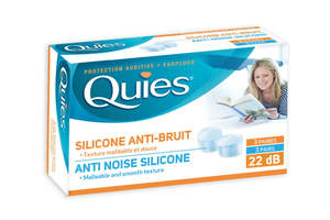 Quies Discreet Translucent Silicone Ear Plugs (3 Pairs)