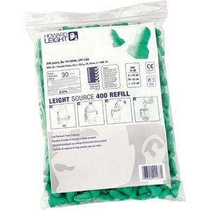 Howard Leight: Howard Leight Max Lite Uncorded Earplug Dispenser Refill Bag (200 Pairs | SLC80 25dB, Class 4)