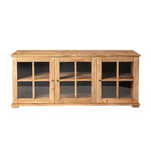 Kalise Reclaimed Timber 3 Glass Door Sideboard