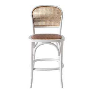 Dining Bar Stools: Bastion Bar Stool White