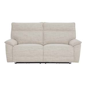 Sofas: Dillon 3 Seater Recliner Natural Textured Slub
