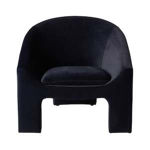 Occasional Chairs: Luka Occasional Chair Velvet Midnight Blue